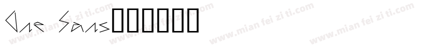 One Sans字体转换